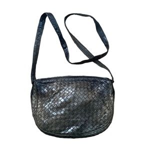 Bottega Veneta Vintage Crossbody Woven Leather Bag